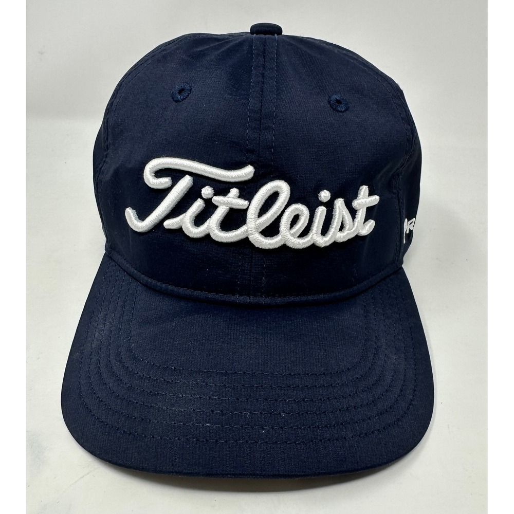 Titleist Youth Golf Hat Navy Blue Adjustable Performance Cap FootJoy Pro V1 Logo